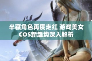 半藏角色再度走红 游戏美女COS新趋势深入解析