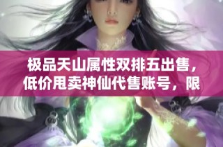 极品天山属性双排五出售，低价甩卖神仙代售账号，限时优惠！