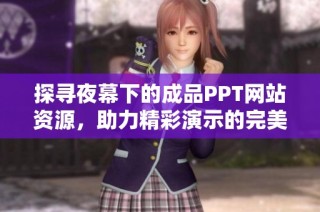探寻夜幕下的成品PPT网站资源，助力精彩演示的完美选择