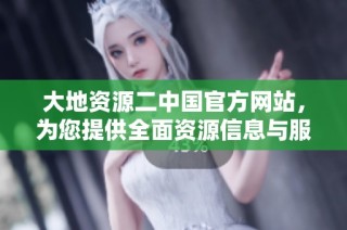 大地资源二中国官方网站，为您提供全面资源信息与服务平台