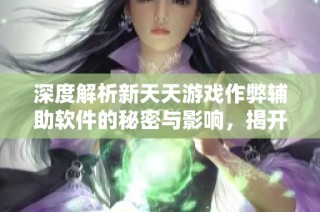 深度解析新天天游戏作弊辅助软件的秘密与影响，揭开其背后真相