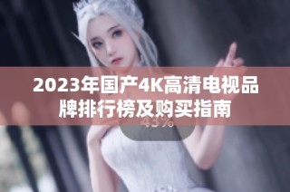 2023年国产4K高清电视品牌排行榜及购买指南