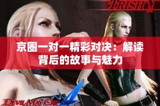 京圈一对一精彩对决：解读背后的故事与魅力