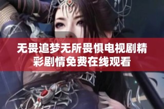 无畏追梦无所畏惧电视剧精彩剧情免费在线观看
