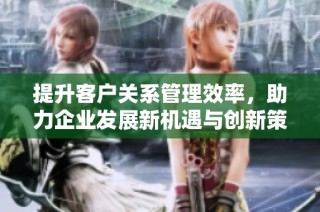 提升客户关系管理效率，助力企业发展新机遇与创新策略