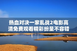 热血对决一家乱战2电影高清免费观看精彩纷呈不容错过