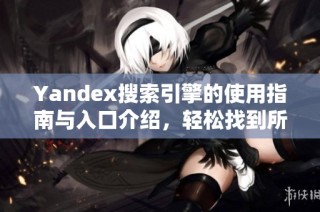 Yandex搜索引擎的使用指南与入口介绍，轻松找到所需信息