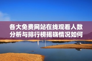 各大免费网站在线观看人数分析与排行榜揭晓情况如何