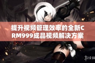 提升视频管理效率的全新CRM999成品视频解决方案解析