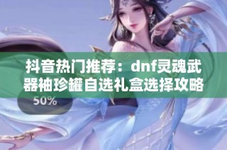 抖音热门推荐：dnf灵魂武器袖珍罐自选礼盒选择攻略
