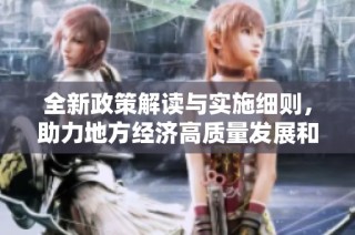 全新政策解读与实施细则，助力地方经济高质量发展和转型升级
