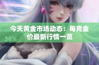 今天黄金市场动态：每克金价最新行情一览