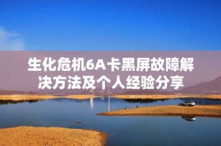 生化危机6A卡黑屏故障解决方法及个人经验分享