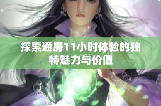 探索通房11小时体验的独特魅力与价值