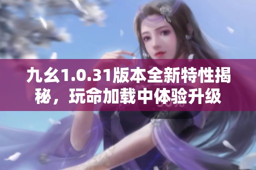 九幺1.0.31版本全新特性揭秘，玩命加载中体验升级