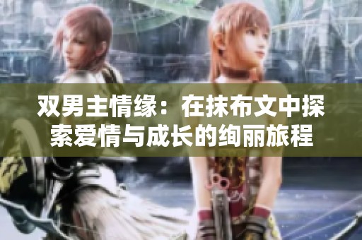 双男主情缘：在抹布文中探索爱情与成长的绚丽旅程