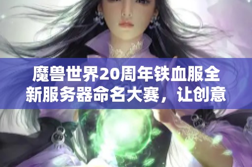 魔兽世界20周年铁血服全新服务器命名大赛，让创意名字让玩家赞叹不已！