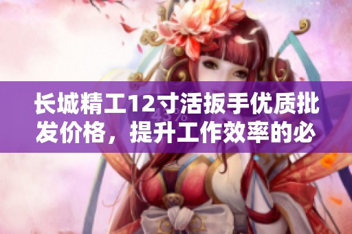 长城精工12寸活扳手优质批发价格，提升工作效率的必备工具推荐