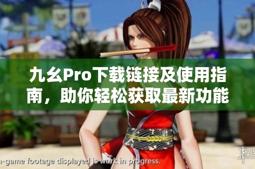 九幺Pro下载链接及使用指南，助你轻松获取最新功能
