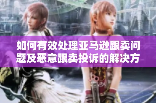 如何有效处理亚马逊跟卖问题及恶意跟卖投诉的解决方案
