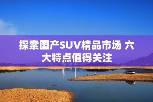 探索国产SUV精品市场 六大特点值得关注
