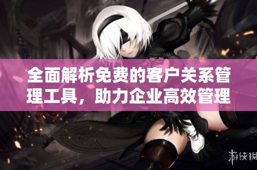 全面解析免费的客户关系管理工具，助力企业高效管理客户关系