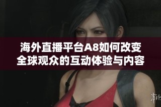 海外直播平台A8如何改变全球观众的互动体验与内容消费方式