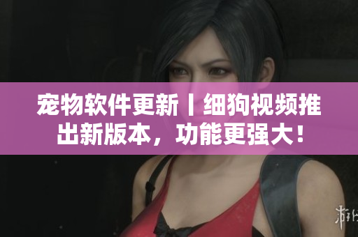 宠物软件更新丨细狗视频推出新版本，功能更强大！