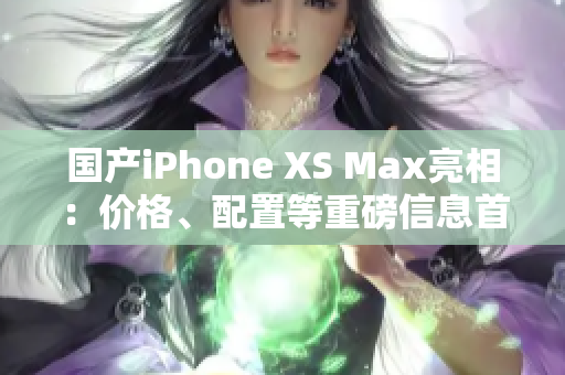 国产iPhone XS Max亮相：价格、配置等重磅信息首曝光！