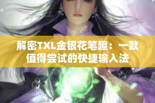 解密TXL金银花笔趣：一款值得尝试的快捷输入法