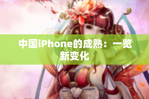 中国iPhone的成熟：一览新变化