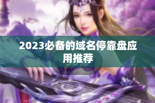 2023必备的域名停靠盘应用推荐