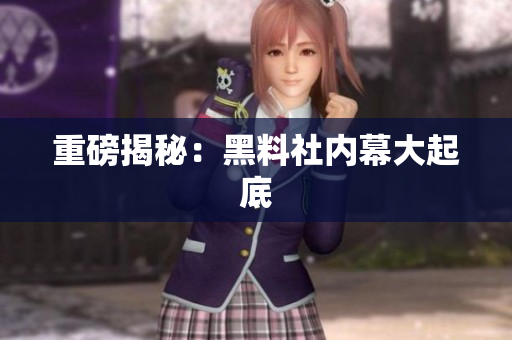 重磅揭秘：黑料社内幕大起底