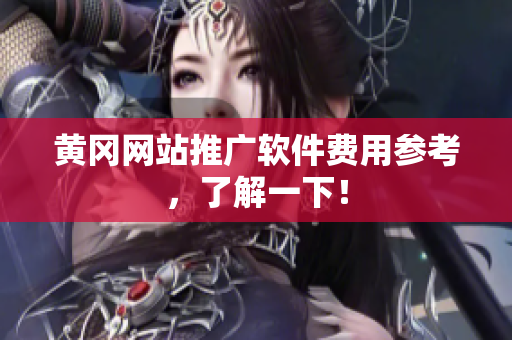 黄冈网站推广软件费用参考，了解一下！