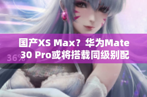 国产XS Max？华为Mate 30 Pro或将搭载同级别配置
