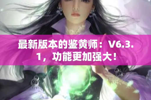 最新版本的鉴黄师：V6.3.1，功能更加强大！