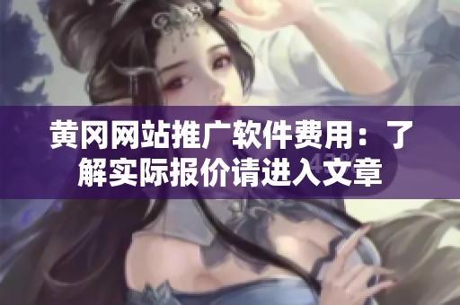 黄冈网站推广软件费用：了解实际报价请进入文章