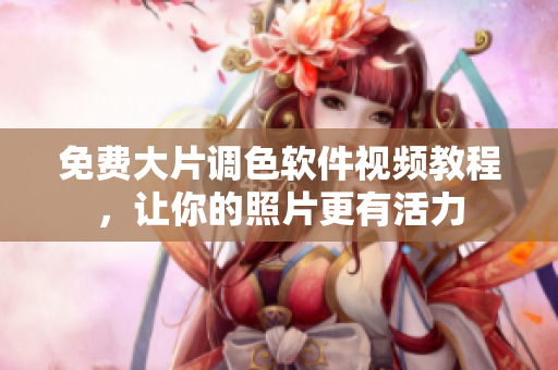 免费大片调色软件视频教程，让你的照片更有活力