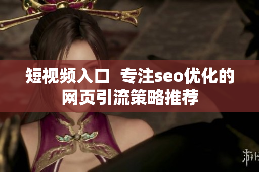 短视频入口  专注seo优化的网页引流策略推荐