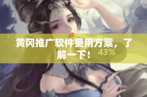 黄冈推广软件费用方案，了解一下！