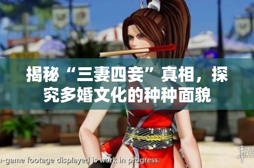 揭秘“三妻四妾”真相，探究多婚文化的种种面貌