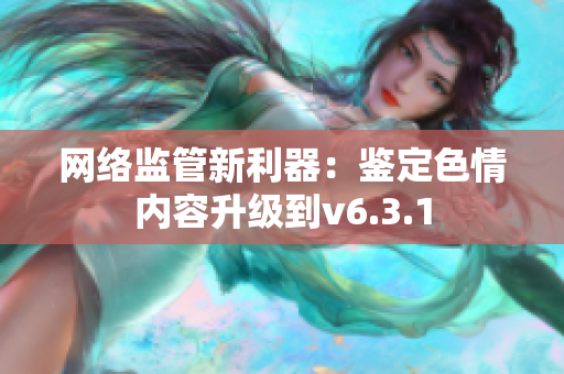 网络监管新利器：鉴定色情内容升级到v6.3.1