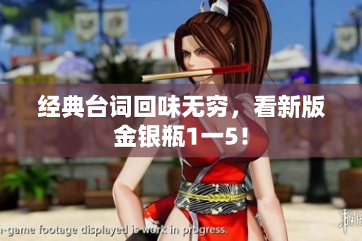 经典台词回味无穷，看新版金银瓶1一5！