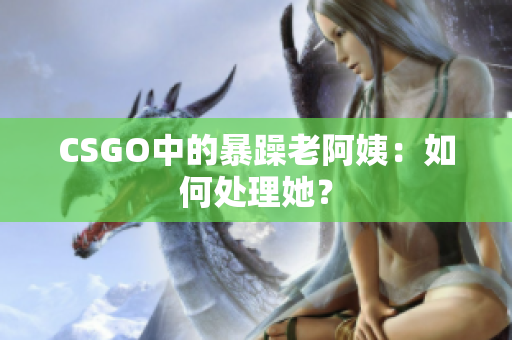CSGO中的暴躁老阿姨：如何处理她？