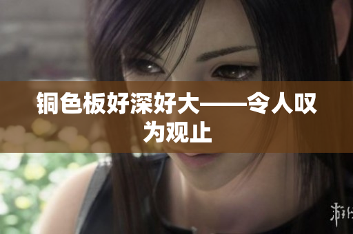 铜色板好深好大——令人叹为观止