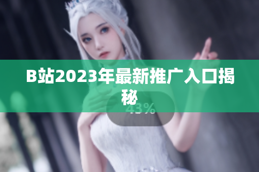 B站2023年最新推广入口揭秘