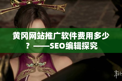 黄冈网站推广软件费用多少？——SEO编辑探究